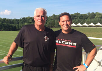 Former Atlanta Falcons head coach Mike Smith and author Jon Gordon